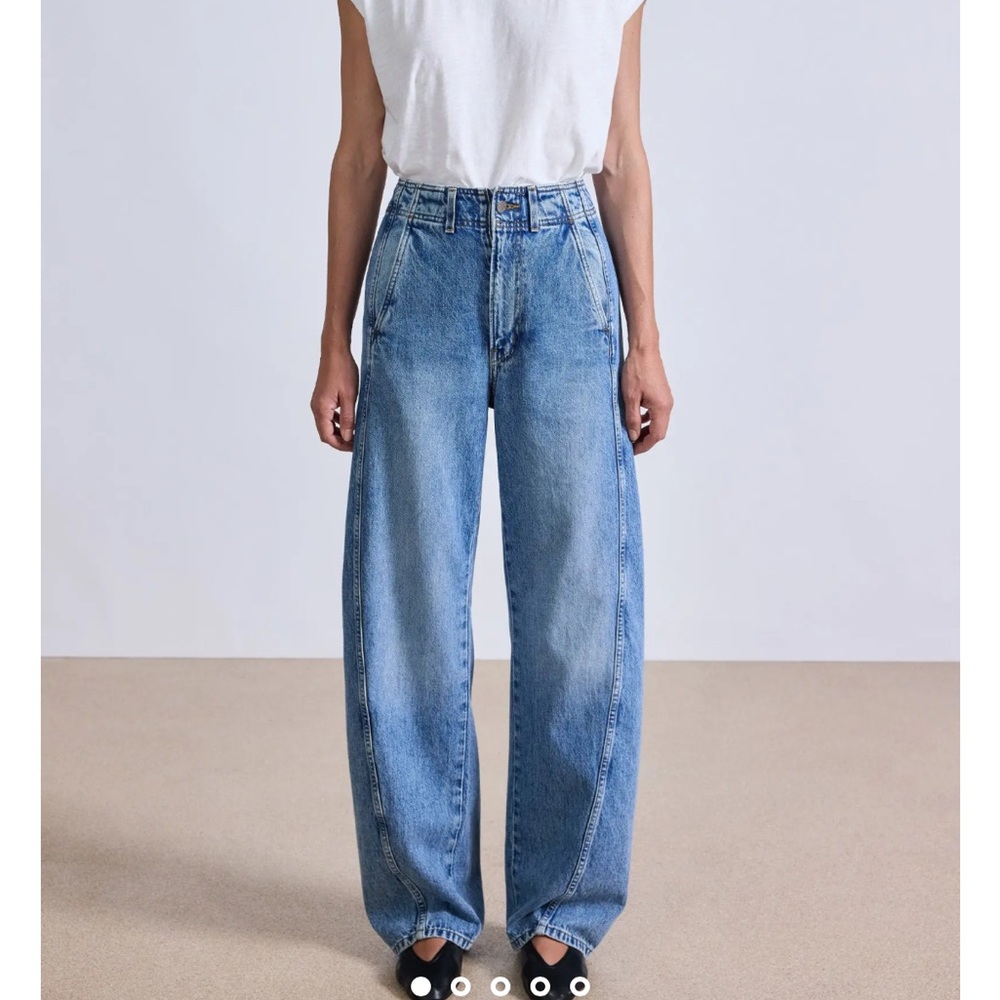 Apiece Apart Light Blue Flare Jeans